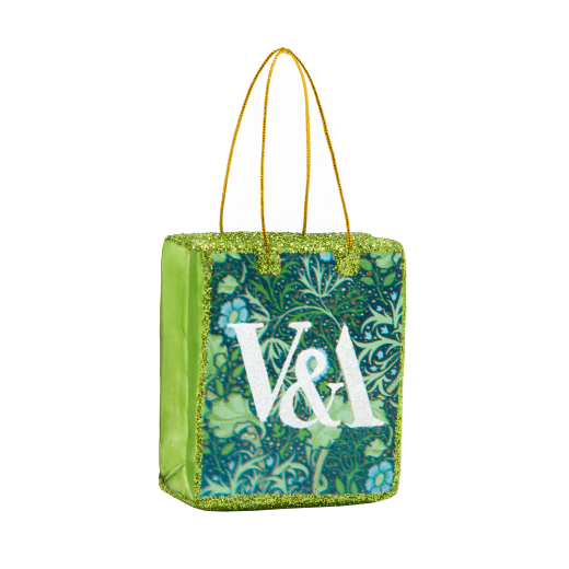 V&A Tote bag glass Christmas tree decoration